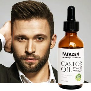 FATAZEN Natural Organic Castor Oil For Men Beard Care Oil For Beard Shaping Styling Beard Oil