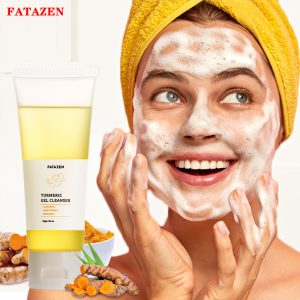 FATAZEN Turmeric Daily Facial Cleanser - Soothing & Calming, Oil-Free, Not Tested On Animals Face Wash
