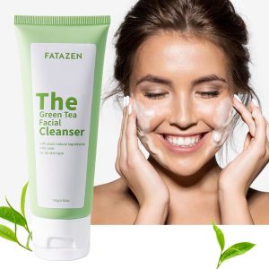 FATAZEN Anti Acne Treatment Green Tea Foaming Facial Cleanser Skincare Deep Cleansing Face Wash
