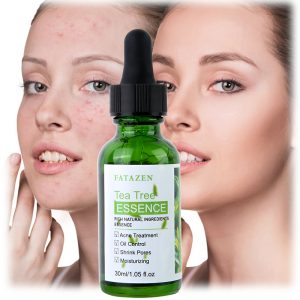 FATAZEN Anti Acne Pimples Blackhead Face Serum Soothing Repairing Shrink Pore Acne Treatment Tea Tree Serum