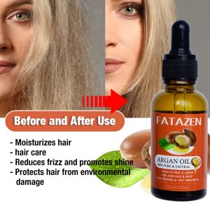 FATAZEN 100% Natural Nourishing Hair Oil for Strengthening Treating Loss Promoting Growth Morocco Argan Oil
