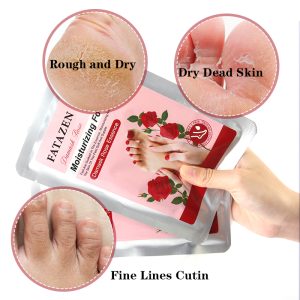 FATAZEN Skin Care Moisturizing Foot Masking Peel Remove Dead Skin Exfoliating Foot Care Pedicure Socks