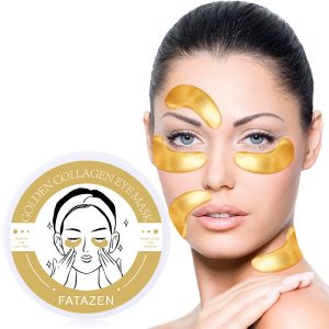 FATAZEN 60 tablets Black Eye Circle Hydrogel Crystal 24K Gold Collagen Korean Organic Eye Mask Gold Gel Padding Under the Eye Mask