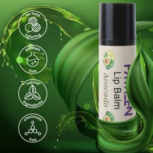 FATAZEN Organic Honey Lip Balm Avocado Flavor Eco Friendly Chapstick Shea Butter
