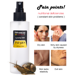 FATAZEN Deep Moisturizing Snail Mucin Facial Toner Skin Care Organic Anti-Aging Repair Face Toner Water Spray
