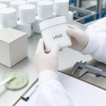 Factory QC label check for private label centella facial mask project