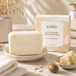 Butter Cream Moisturizing Soap Bar private label OEM ODM product image with neutral LOGO packaging