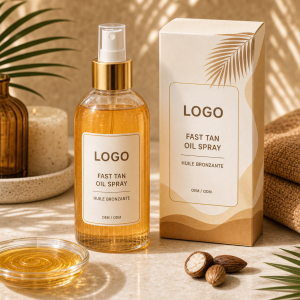 Fast Tan Oil Spray private label OEM ODM product image with neutral LOGO packaging