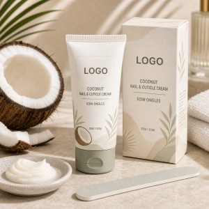 Coconut Nail and Cuticle Cream private label OEM ODM product image with neutral LOGO packaging