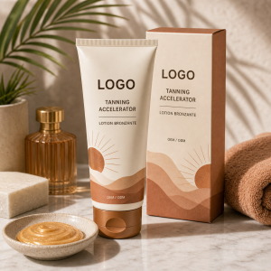 Neutral Tanning Accelerator Lotion private label OEM ODM product image with neutral LOGO packaging