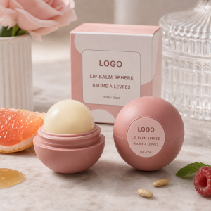 Custom Logo Lip Balm Sphere private label OEM ODM product image with neutral LOGO packaging