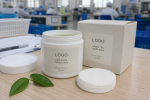 Private label green tea toner pads jar and carton with LOGO placeholder