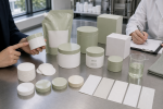 Clean custom jar refill pouch carton and blank label options for green tea toner pads OEM buyers
