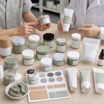 Custom jar tube carton and label options for private label green tea clay mask buyers