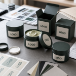 Custom jar carton label and material options for avocado matte hair clay OEM projects