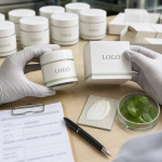 Factory QC label and packaging check for private label niacinamide vitamin C capsule cream
