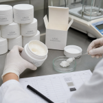 Factory QC sample review of melting balm cleanser texture label and carton fit