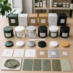 Custom jar carton cap label and texture options for men's green tea clay mask OEM buyers