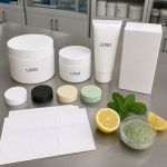 Custom jar tube cap label and packaging options for mint lemon underarm scrub OEM buyers
