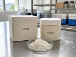 Private label sea salt body scrub jar and carton with LOGO placeholder