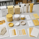 Custom jar tube sachet carton and label options for turmeric vitamin C kaolin clay mask OEM buyers